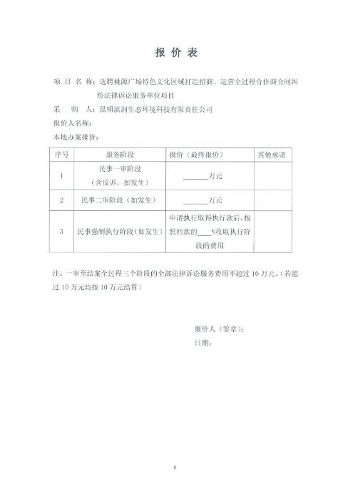 選聘桃源廣場特色文化區域打造招商、運營全過程合作商合同糾紛法律訴訟服務單位的詢價函.pdf_page_8